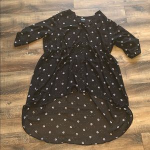 chiffon, skull, long top